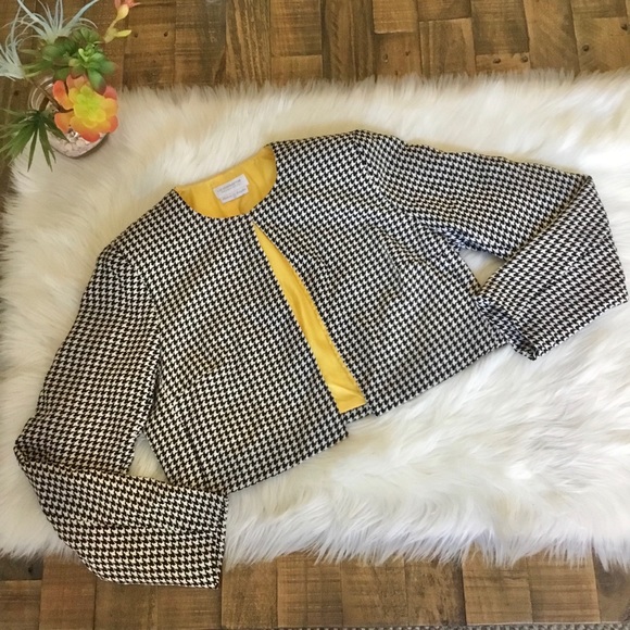 Liz Claiborne Jackets & Blazers - Vintage Liz Claiborne Houndstooth Front Close Jacket Size 12P